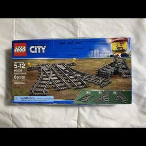 NEW LEGO City Switch Tracks 60238 Cargo Train Track System Building Kit 8 Pieces